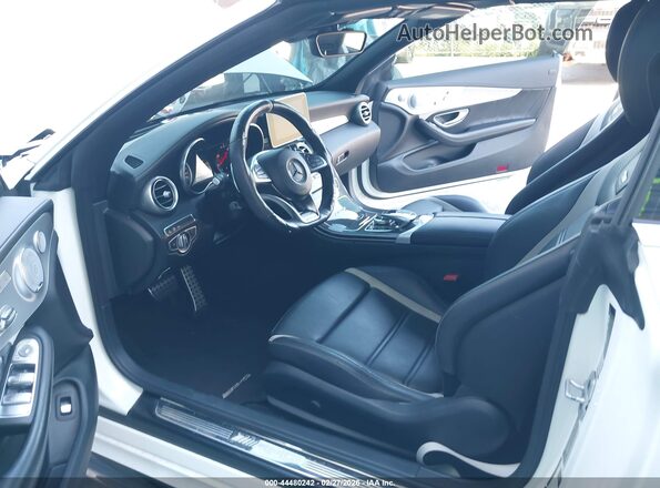 WDDWK8HB7JF657620 2018 MERCEDES-BENZ AMG C 63 White Rear interior view