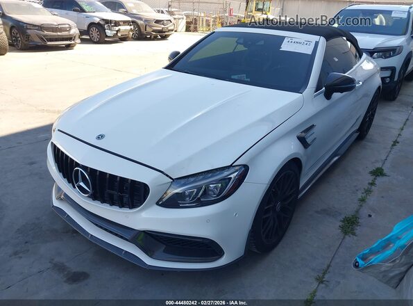 WDDWK8HB7JF657620 2018 MERCEDES-BENZ AMG C 63 White Front left