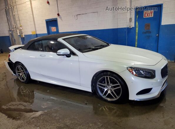 WDDXK8CB8HA017547 2017 MERCEDES-BENZ S Белый Передняя правая четверть