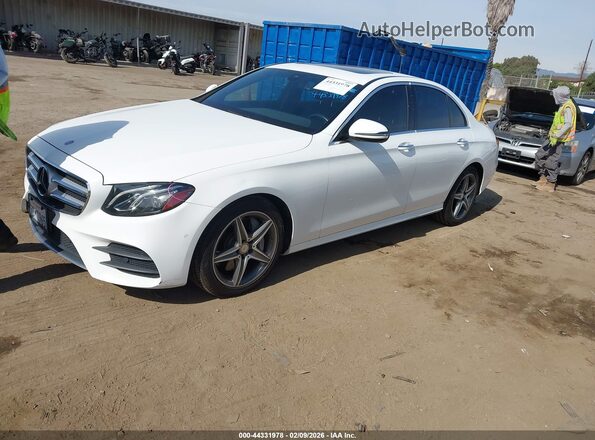 WDDZF4JB0HA147962 2017 MERCEDES-BENZ E-CLASS White Առջևի ձախ երեք քառորդ տեսարան