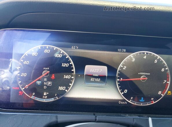 WDDZF4JB5JA335625 2018 MERCEDES-BENZ E Gray Սարքավորումների վահանակի տեսք