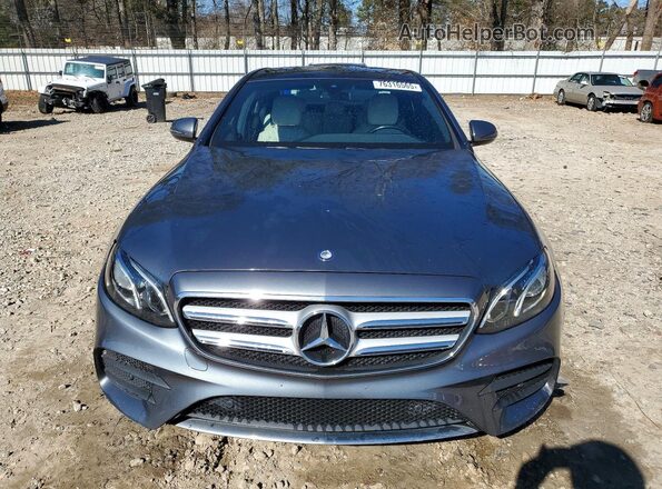 WDDZF4KB0HA043941 2017 MERCEDES-BENZ E Gray Front view