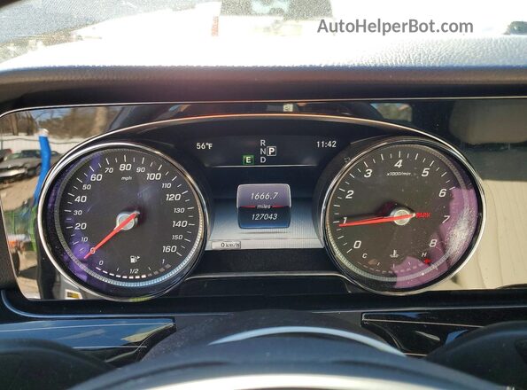 WDDZF4KB0HA043941 2017 MERCEDES-BENZ E Gray Instrument cluster view