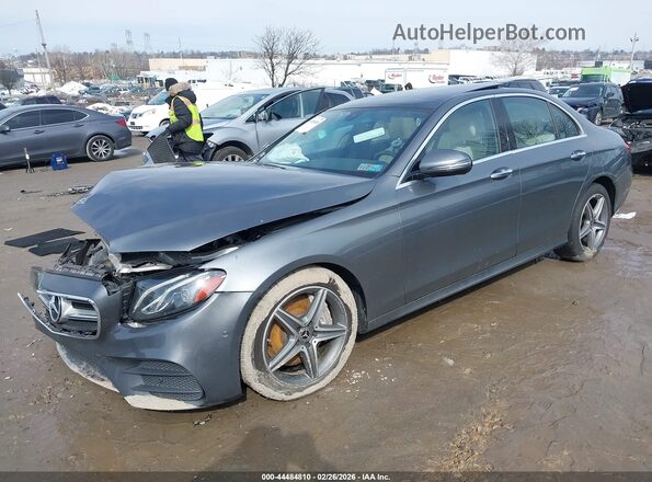 WDDZF4KB7JA295465 2018 MERCEDES-BENZ E-CLASS Gray Vista tres cuartos delantera izquierda
