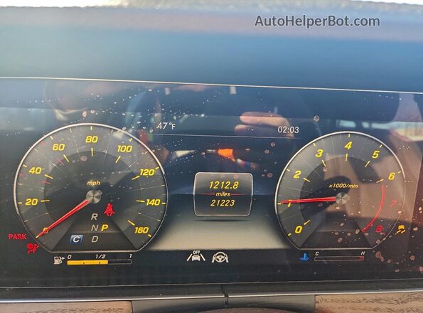WDDZF8EB8LA748448 2020 MERCEDES-BENZ E Черный Вид щитка приборов