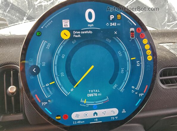 WMW23GD06S2W35165 2025 MINI COOPER Black Instrument cluster view