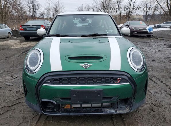 WMW53DH05N2P59440 2022 MINI COOPER Зеленый Вид спереди