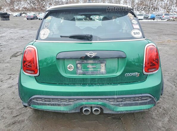 WMW53DH05N2P59440 2022 MINI COOPER Зеленый Вид сзади