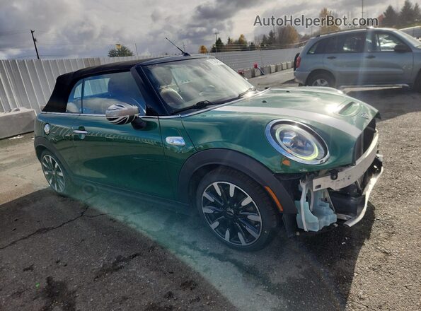 WMWWJ5C09M3N15001 2021 MINI COOPER Зеленый Передняя правая четверть