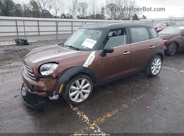 WMWZB3C53GWR48147 2016 MINI COUNTRYMAN Burgundy Передня ліва чверть