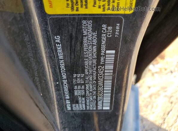 WMWZB3C58GWM33452 2016 MINI COOPER Gray Vista del compartimento del motor