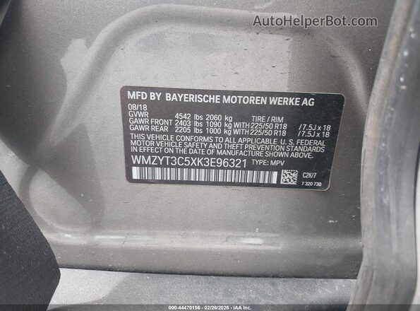 WMZYT3C5XK3E96321 2019 MINI COUNTRYMAN Черный Вид подкапотного пространства