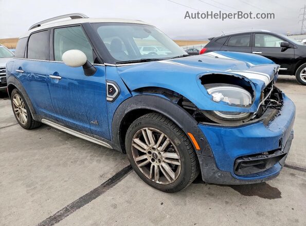 WMZYT5C37J3E60434 2018 MINI COOPER Синий Передняя правая четверть