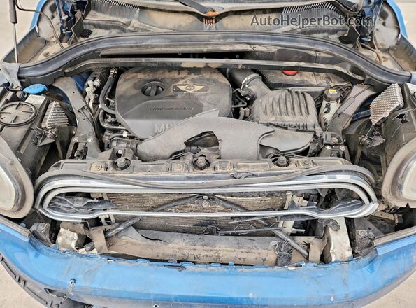 WMZYT5C37J3E60434 2018 MINI COOPER Синий Вид подкапотного пространства