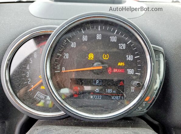 WMZYV5C39J3E04070 2018 MINI COOPER Gray Vista del cuadro de instrumentos