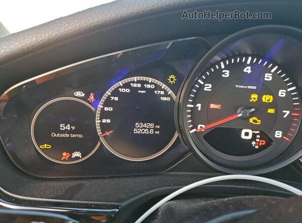 WP0AA2A72LL103044 2020 PORSCHE PANAMERA Black Вид щитка приладів