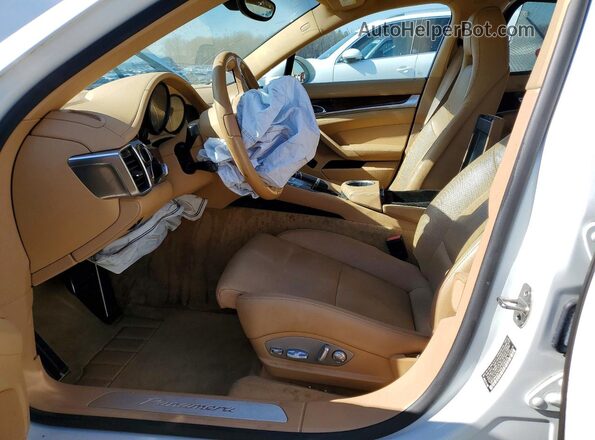 WP0AA2A74GL006434 2016 PORSCHE PANAMERA White წინა სალონის ხედი