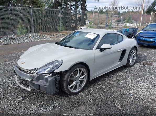 WP0AA2A80JS260325 2018 PORSCHE CAYMAN Gray Przód lewy