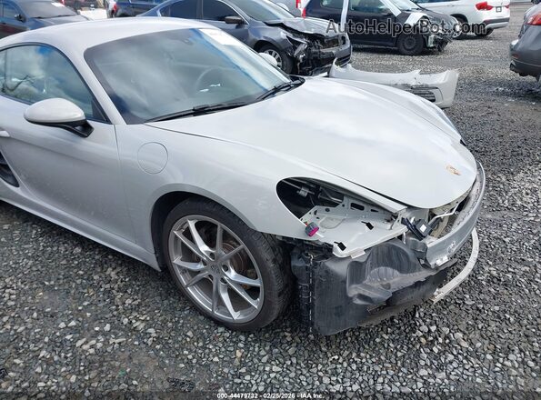 WP0AA2A80JS260325 2018 PORSCHE CAYMAN Gray Widok z przodu