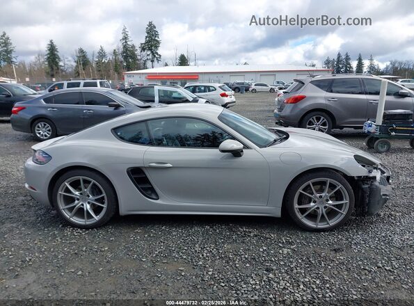 WP0AA2A80JS260325 2018 PORSCHE CAYMAN Gray Widok wnętrza 360 stopni