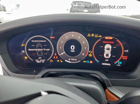 WP0AA2A96SS206330 2025 PORSCHE 911 Silver Widok zestawu wskaźników