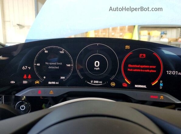 WP0AA2Y13RSA12416 2024 PORSCHE TAYCAN Blue Widok zestawu wskaźników