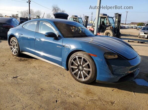 WP0AA2Y13RSA12416 2024 PORSCHE TAYCAN Blue Przód prawy
