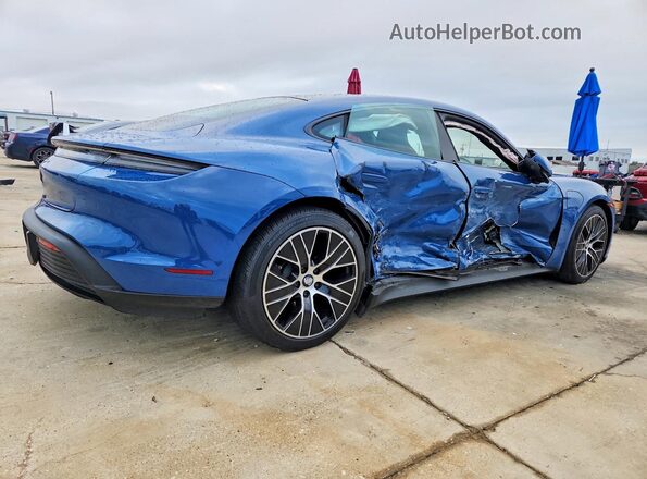 WP0AA2Y15MSA15617 2021 PORSCHE TAYCAN Blue Задня права чверть