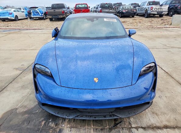 WP0AA2Y15MSA15617 2021 PORSCHE TAYCAN Blue Вид спереду