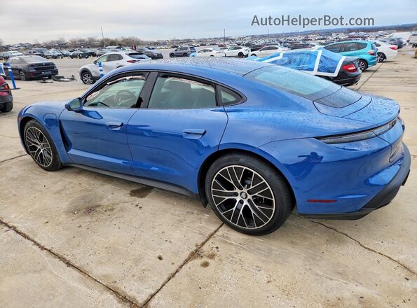 WP0AA2Y15MSA15617 2021 PORSCHE TAYCAN Blue Задня ліва чверть