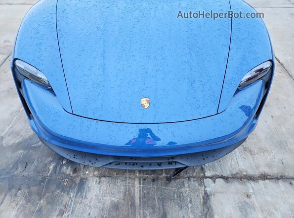 WP0AA2Y15MSA15617 2021 PORSCHE TAYCAN Blue Вид задньої частини салону
