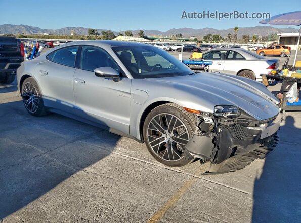 WP0AA2Y15PSA13855 2023 PORSCHE TAYCAN Silver Առջևի աջ