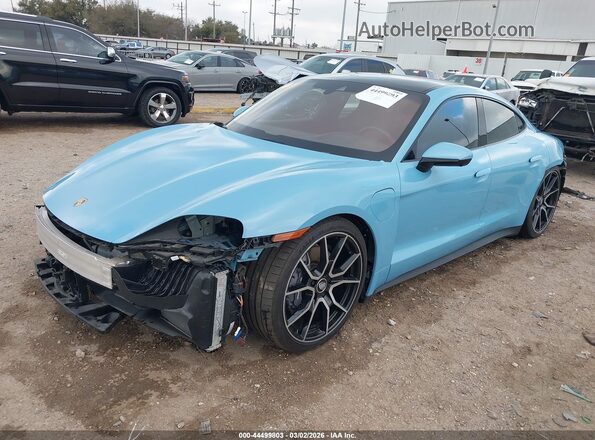 WP0AA2Y17RSA13519 2024 PORSCHE TAYCAN Light Blue Front left