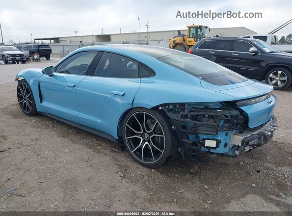 WP0AA2Y17RSA13519 2024 PORSCHE TAYCAN Light Blue Rear left
