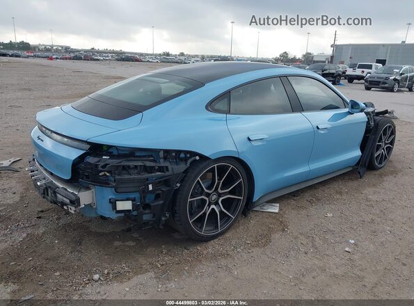 WP0AA2Y17RSA13519 2024 PORSCHE TAYCAN Light Blue Rear right