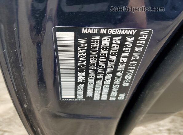 WP0AB2A70PL130486 2023 PORSCHE PANAMERA Blue Widok komory silnika
