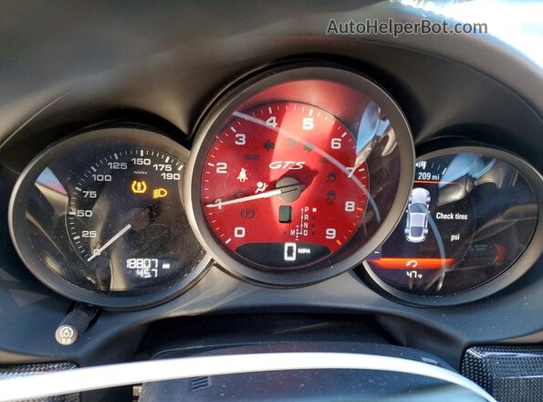 WP0AB2A80GK185826 2016 PORSCHE CAYMAN Black Vista del cuadro de instrumentos