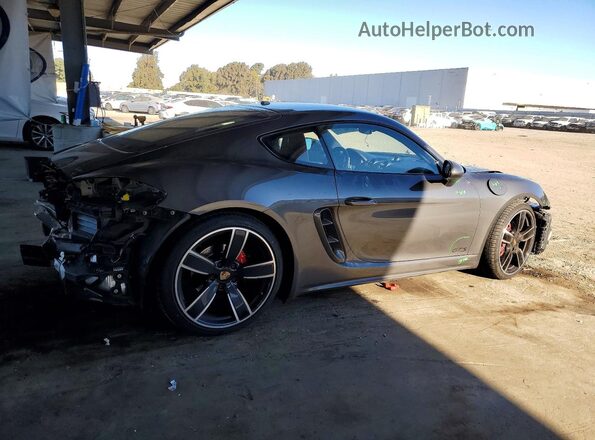 WP0AB2A84KS278356 2019 PORSCHE CAYMAN Gray Trasero derecho