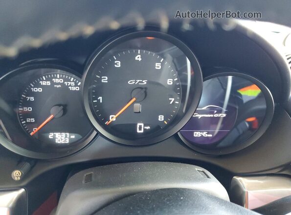 WP0AB2A84KS278356 2019 PORSCHE CAYMAN Gray Vista del cuadro de instrumentos