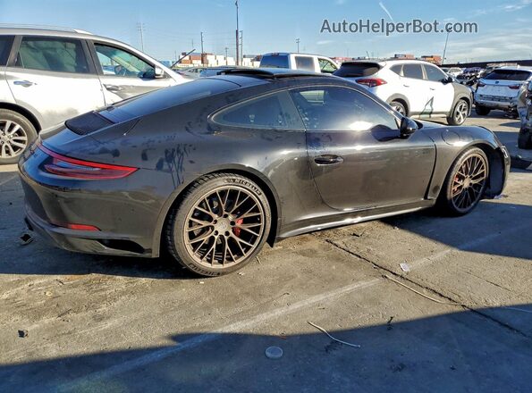 WP0AB2A90JS123617 2018 PORSCHE 911 Black უკანა მარჯვენა