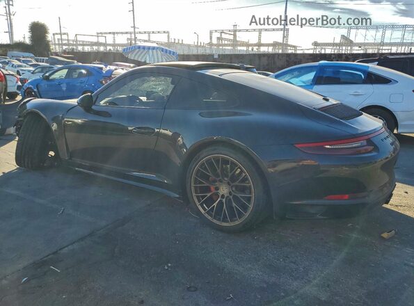 WP0AB2A90JS123617 2018 PORSCHE 911 Black უკანა მარცხენა