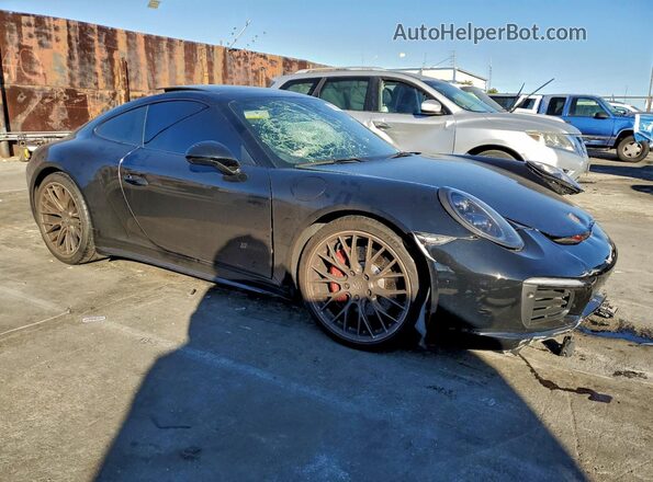 WP0AB2A90JS123617 2018 PORSCHE 911 Black წინა მარჯვენა