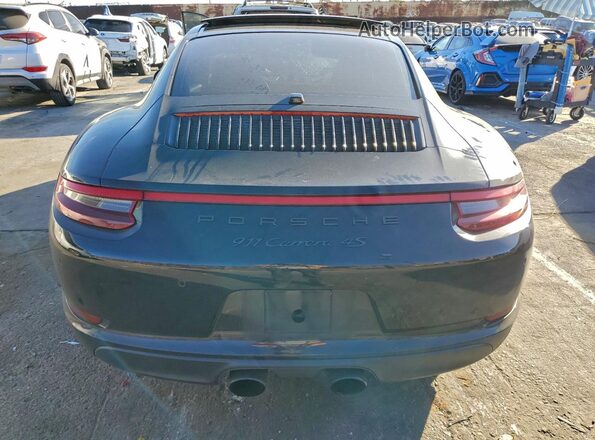 WP0AB2A90JS123617 2018 PORSCHE 911 Black უკანა ხედი