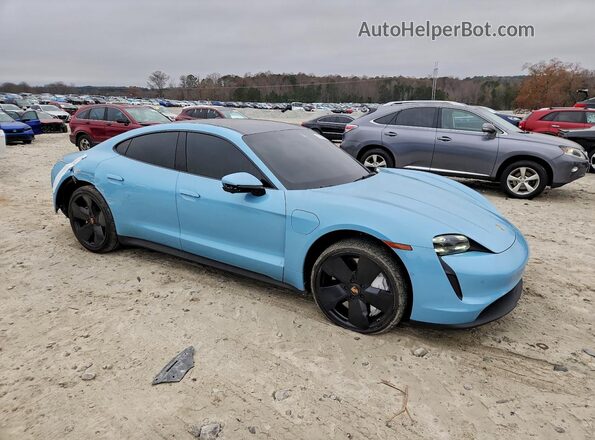 WP0AB2Y10LSA53316 2020 PORSCHE TAYCAN Blue Передня права чверть