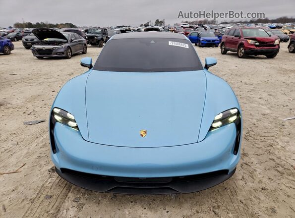 WP0AB2Y10LSA53316 2020 PORSCHE TAYCAN Blue Вид спереду