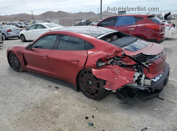 WP0AB2Y10MSA42107 2021 PORSCHE TAYCAN Red Задня ліва чверть
