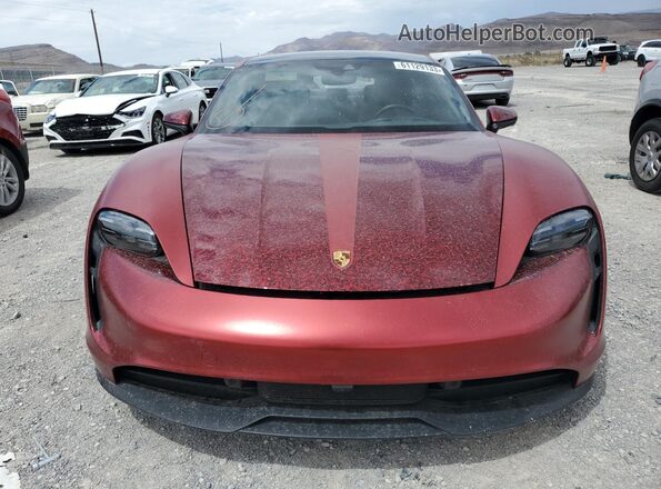 WP0AB2Y10MSA42107 2021 PORSCHE TAYCAN Red Вид спереду