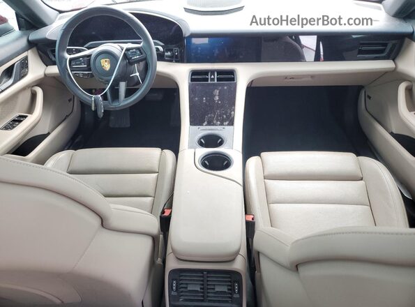WP0AB2Y10MSA42107 2021 PORSCHE TAYCAN Red Вид панелі приладів