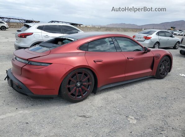 WP0AB2Y10MSA42107 2021 PORSCHE TAYCAN Red Задня права чверть
