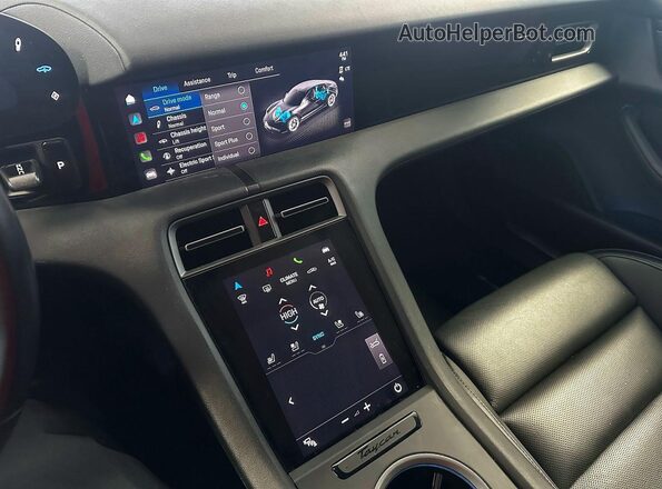 WP0AB2Y15NSA45523 2022 PORSCHE TAYCAN Blue Rear interior view
